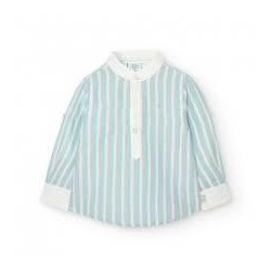 Camisa Infantil Rayas Verde...