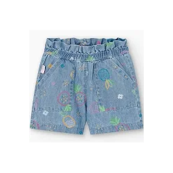 Short Denim Piñas Boboli