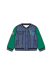 Cazadora con Pelo Denim Boboli