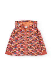 Chaqueta Teja Estampada Flores Boboli