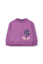Sudadera Morada Tulipán Boboli