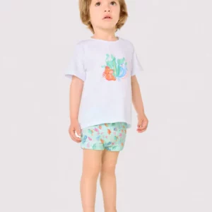 Conjunto Camiseta y Bañador Bóxer Animales Marinos